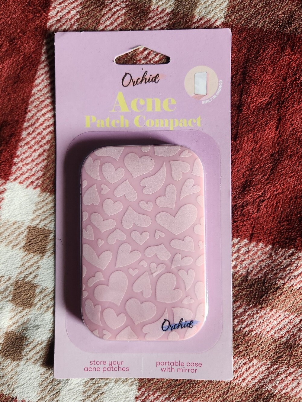Pink Acne Patch Compact - Portable Patch Case with Mirror - Picture 1 of 2